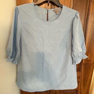Ted Baker Sky Blue Textured Blouse